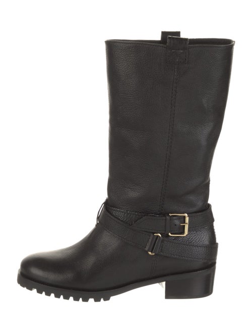 Diane von Furstenberg Leather Moto Boots