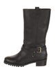Diane von Furstenberg Leather Moto Boots