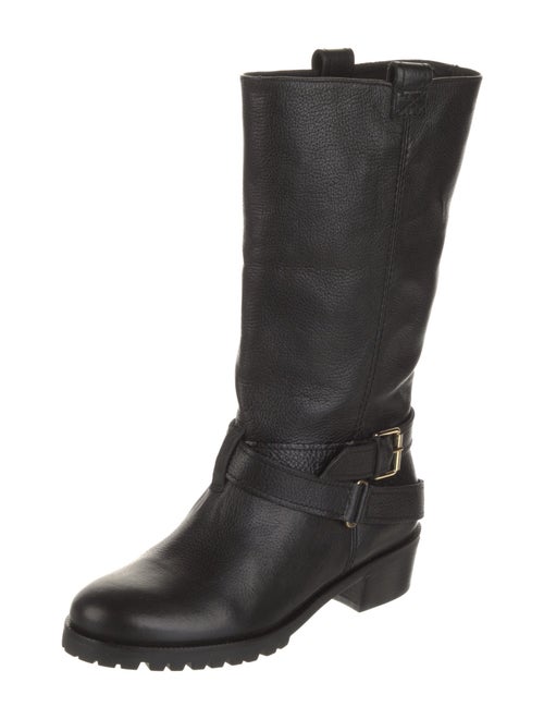 Diane von Furstenberg Leather Moto Boots