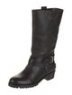 Diane von Furstenberg Leather Moto Boots