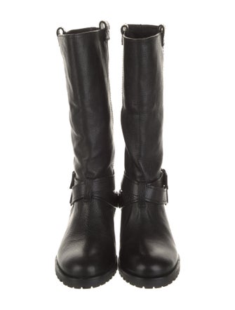 Diane von Furstenberg Leather Moto Boots