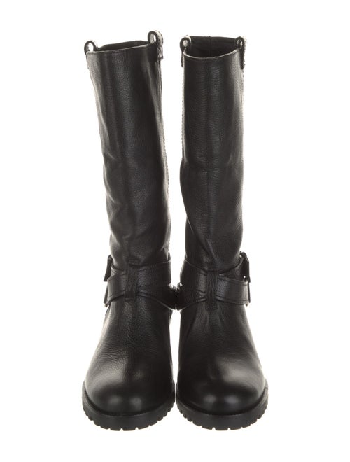 Diane von Furstenberg Leather Moto Boots