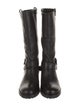 Diane von Furstenberg Leather Moto Boots