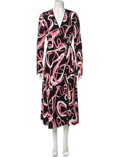 Diane von Furstenberg Printed Midi Length Dress