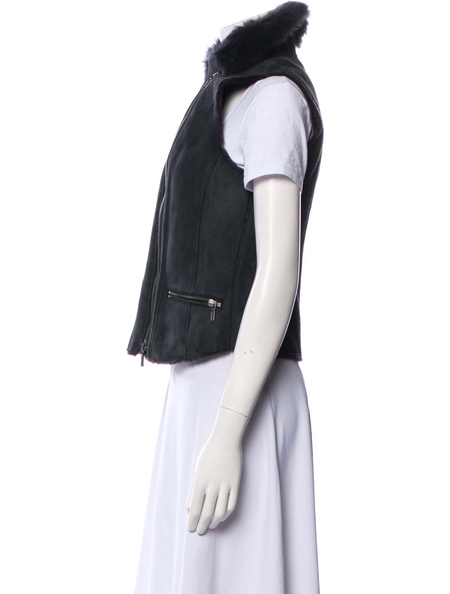 Diane von Furstenberg Lambskin Vest