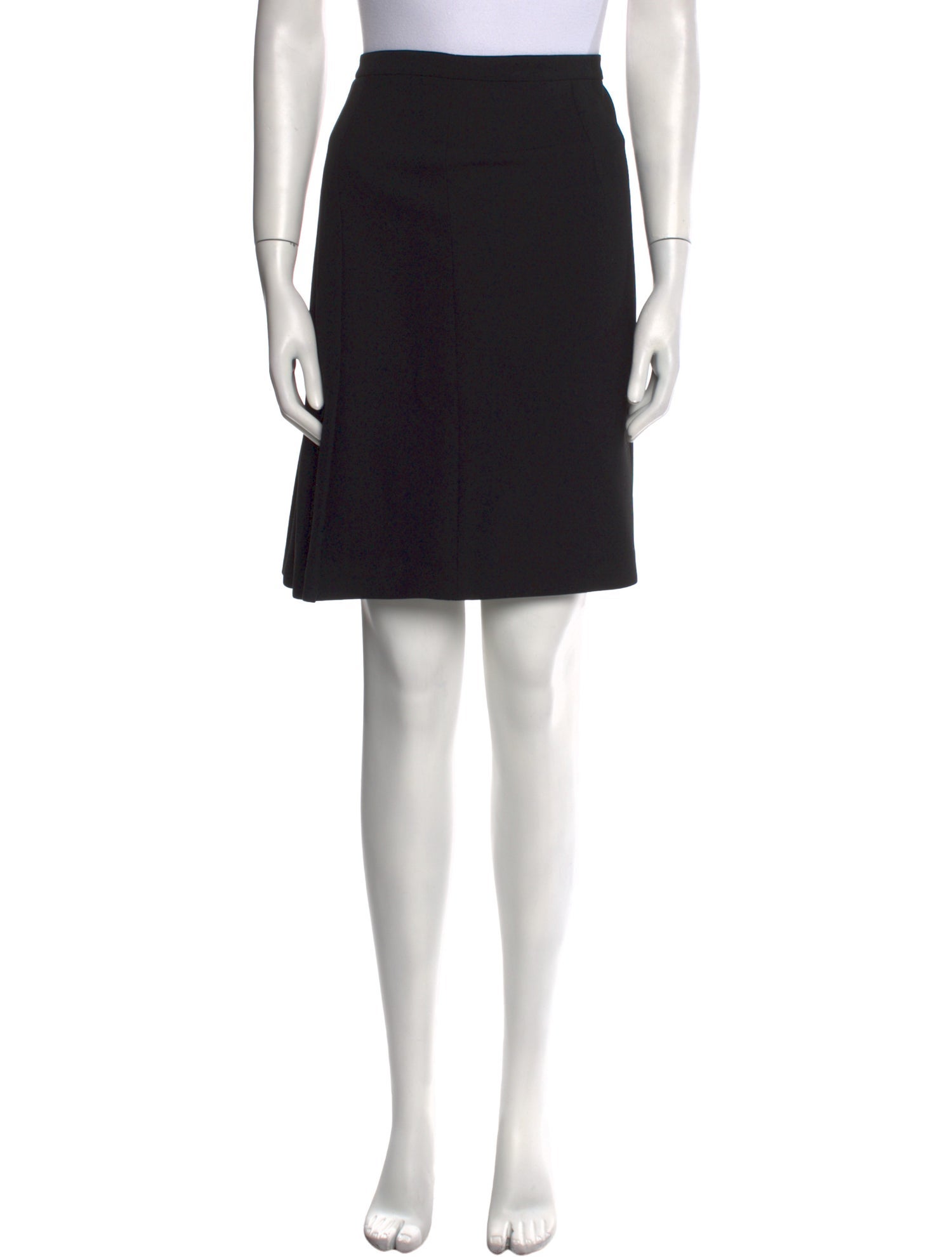 Diane von Furstenberg Pleated Accents Knee-Length Skirt