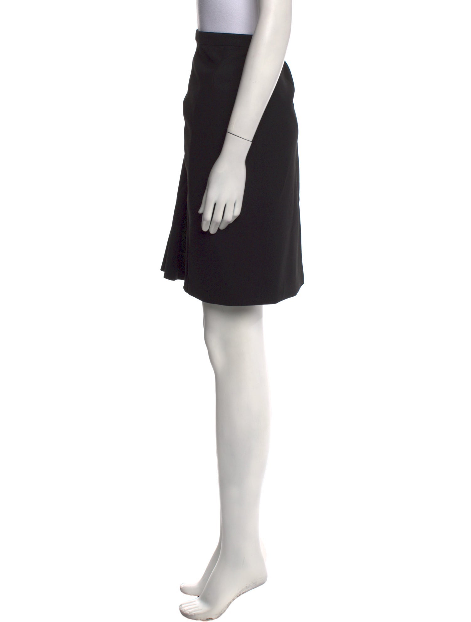 Diane von Furstenberg Pleated Accents Knee-Length Skirt