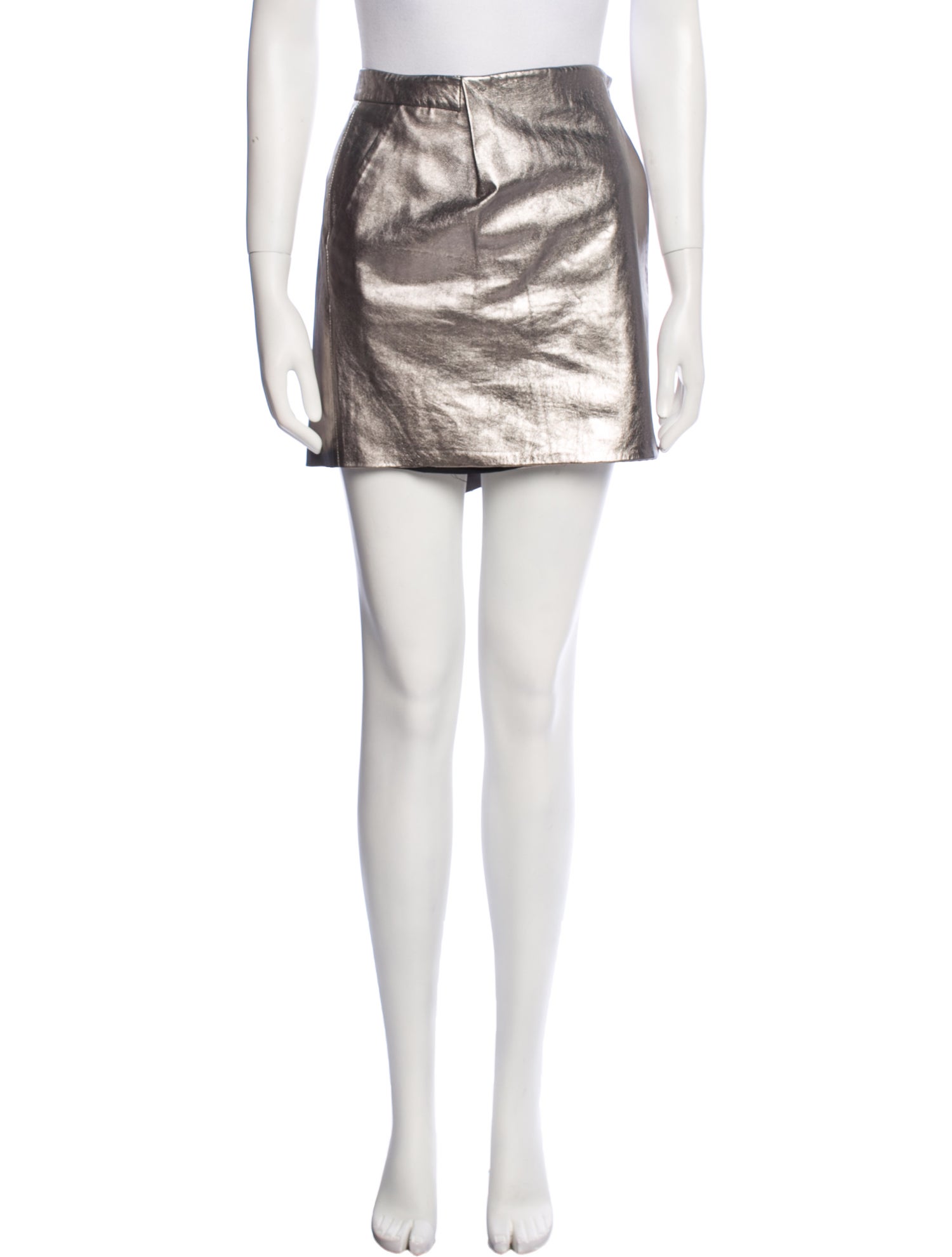 Diane von Furstenberg Leather Mini Skirt