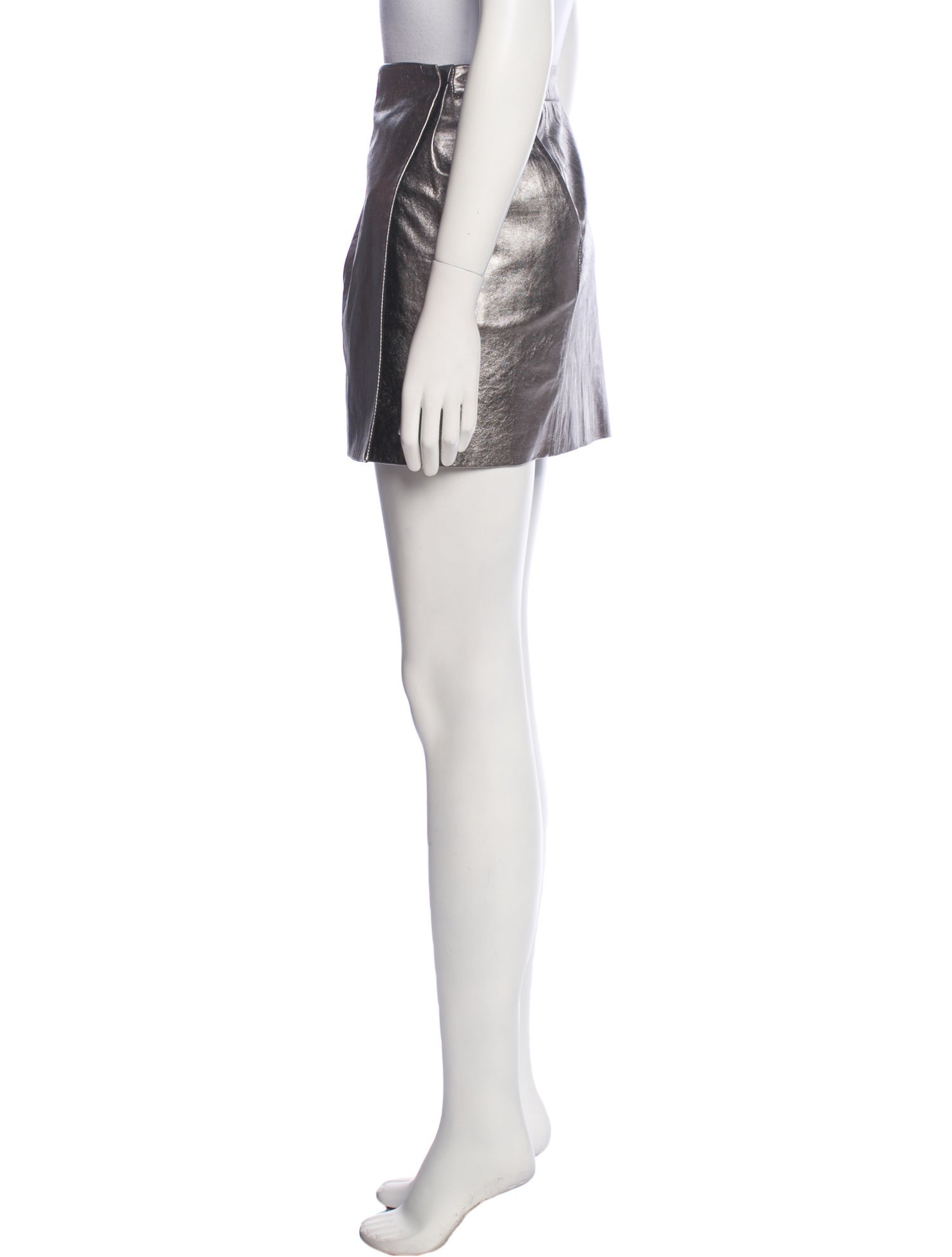 Diane von Furstenberg Leather Mini Skirt