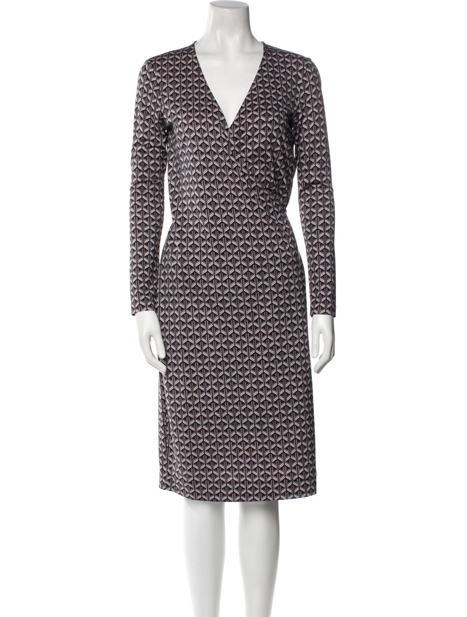 Diane von Furstenberg Printed Knee-Length Dress - Pink Dresses, Clothing -  WDI516440 | The RealReal