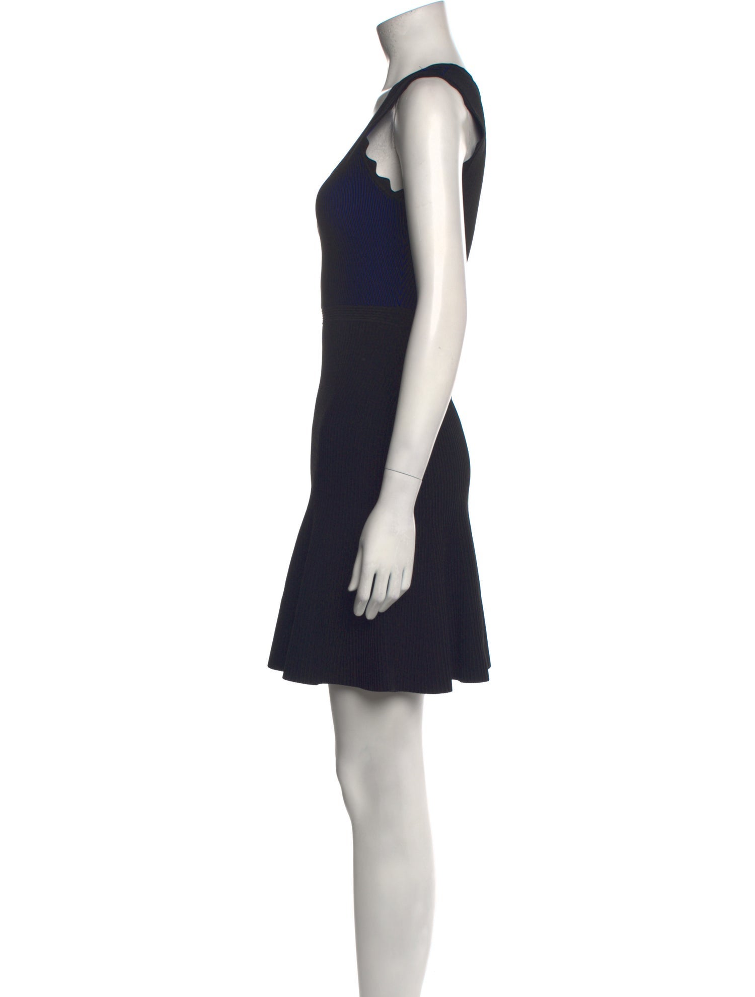 Diane von Furstenberg Scoop Neck Mini Dress