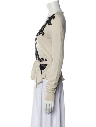 Diane von Furstenberg Merino Wool Printed Sweater