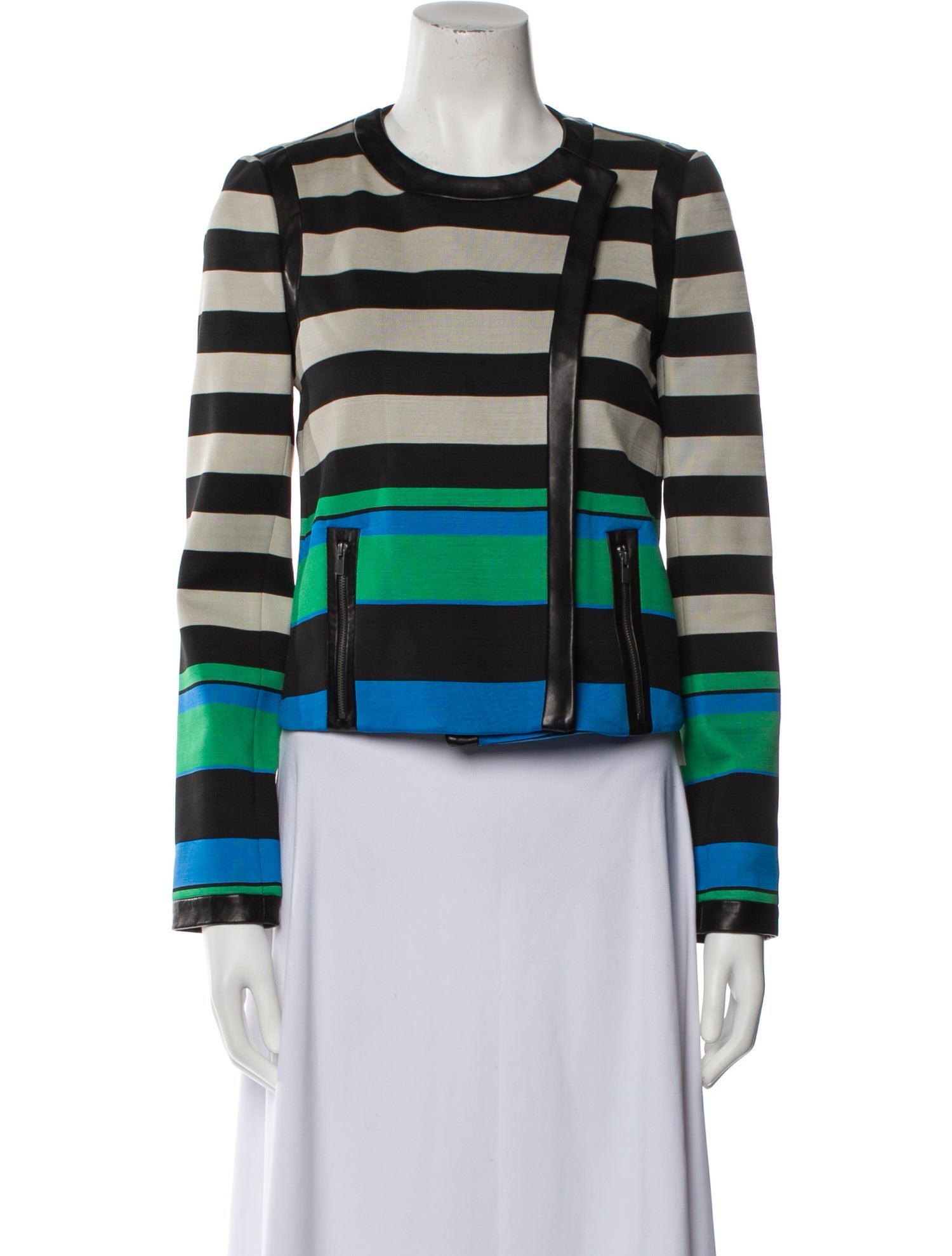 Diane von Furstenberg Striped Evening Jacket
