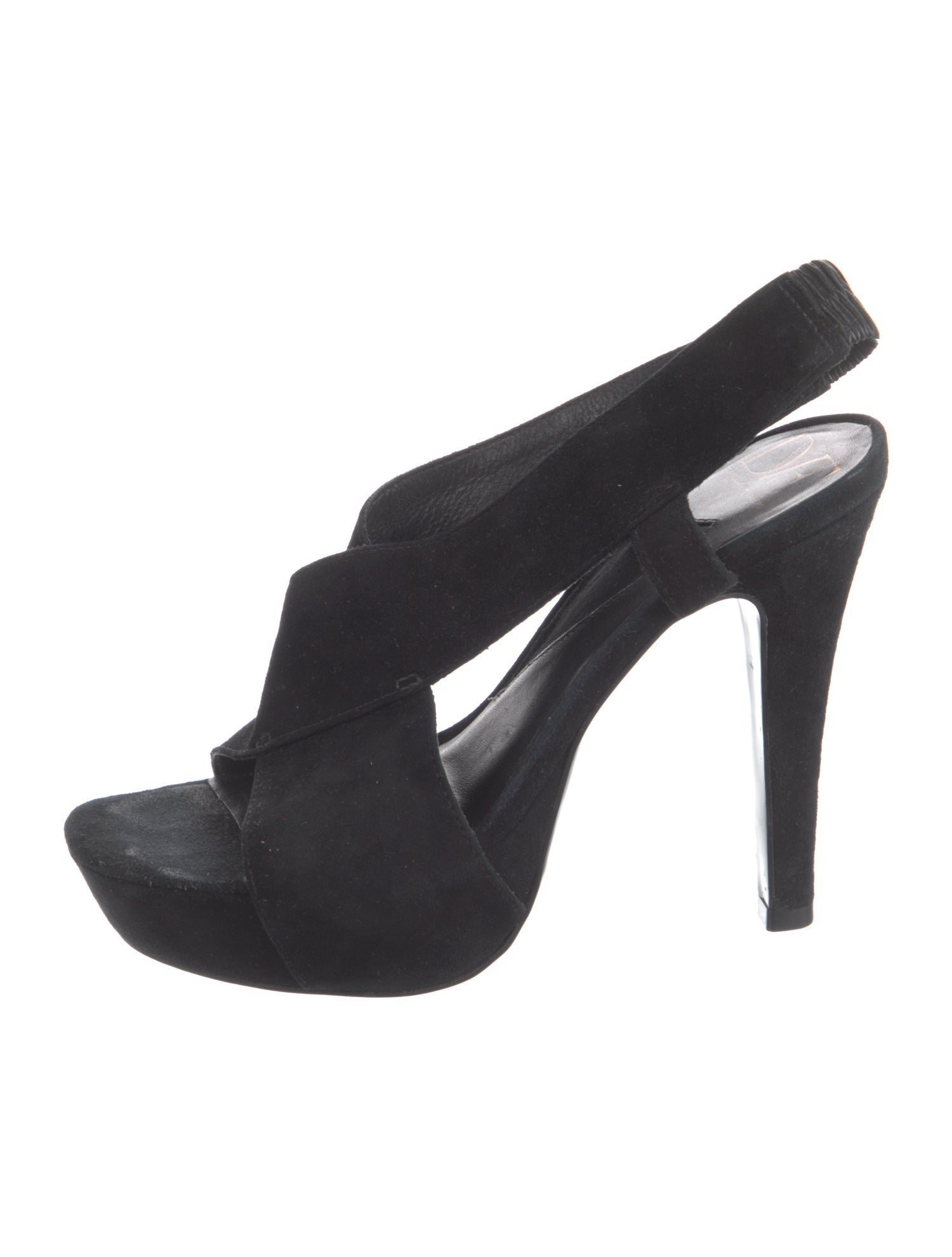 Diane von Furstenberg Suede Slingback Sandals