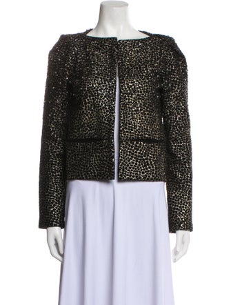 Diane von Furstenberg Wool Printed Evening Jacket