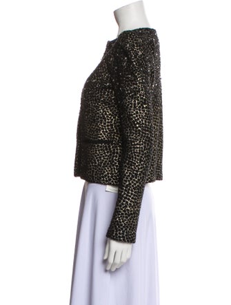 Diane von Furstenberg Wool Printed Evening Jacket