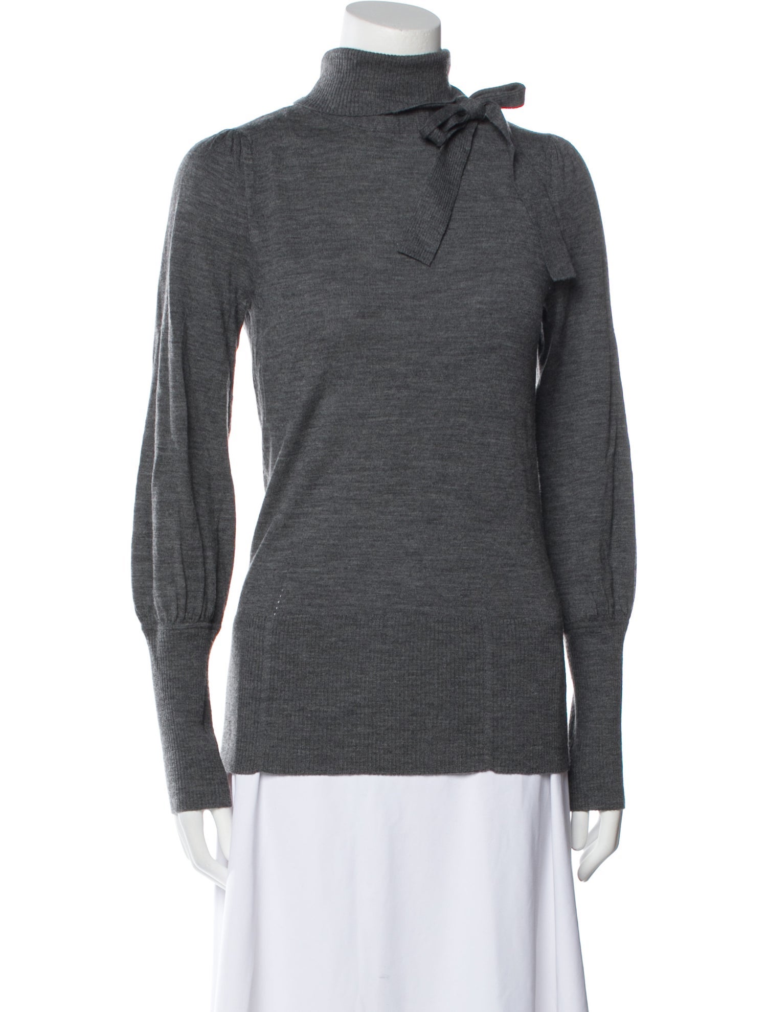 Diane von Furstenberg Merino Wool Mock Neck Sweater