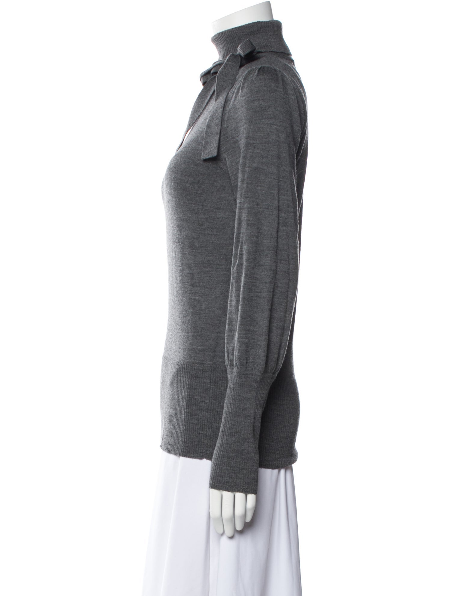 Diane von Furstenberg Merino Wool Mock Neck Sweater