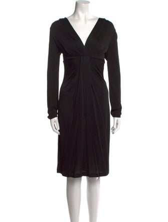 Diane von Furstenberg V-Neck Midi Length Dress