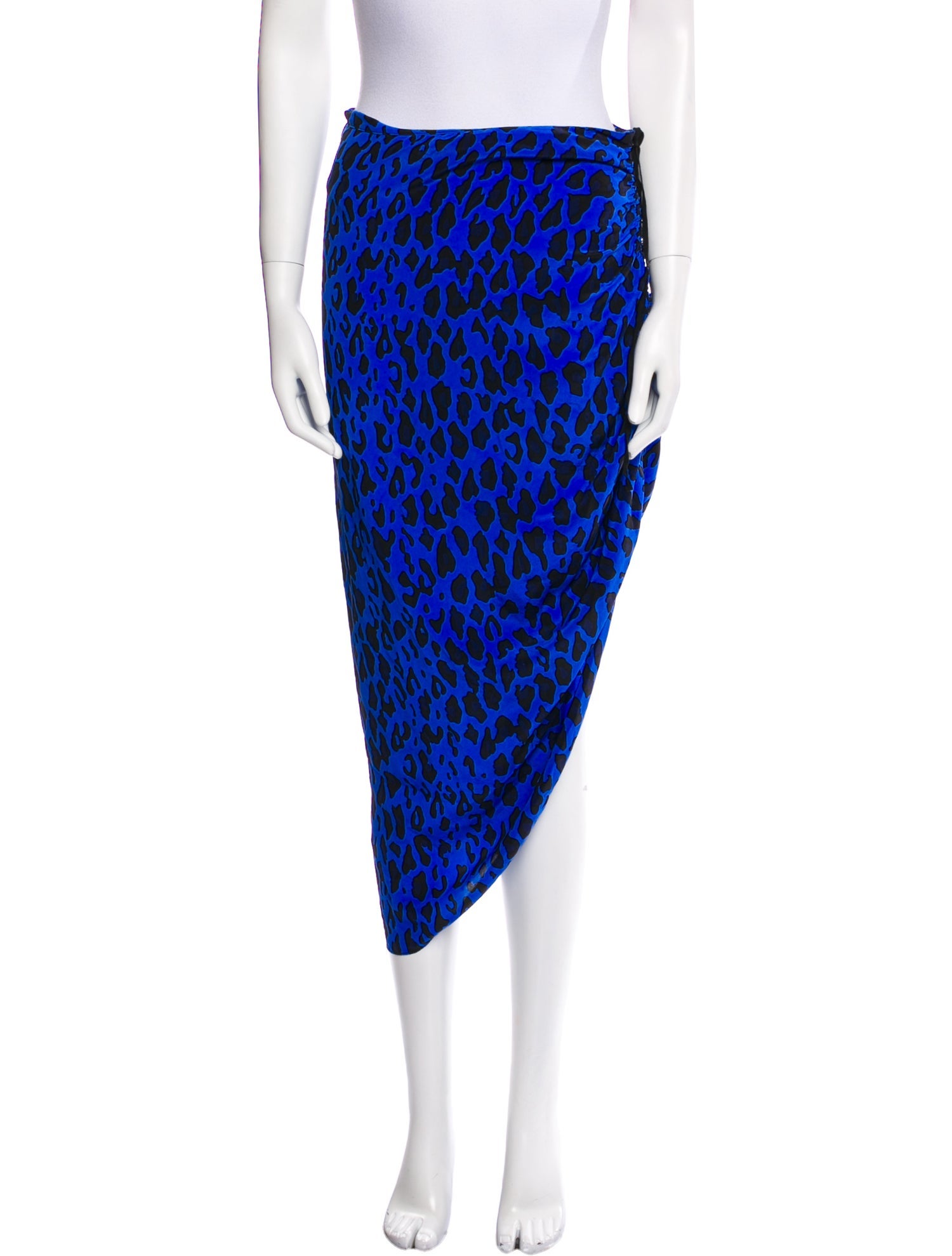 Diane von Furstenberg Animal Print Midi Length Skirt