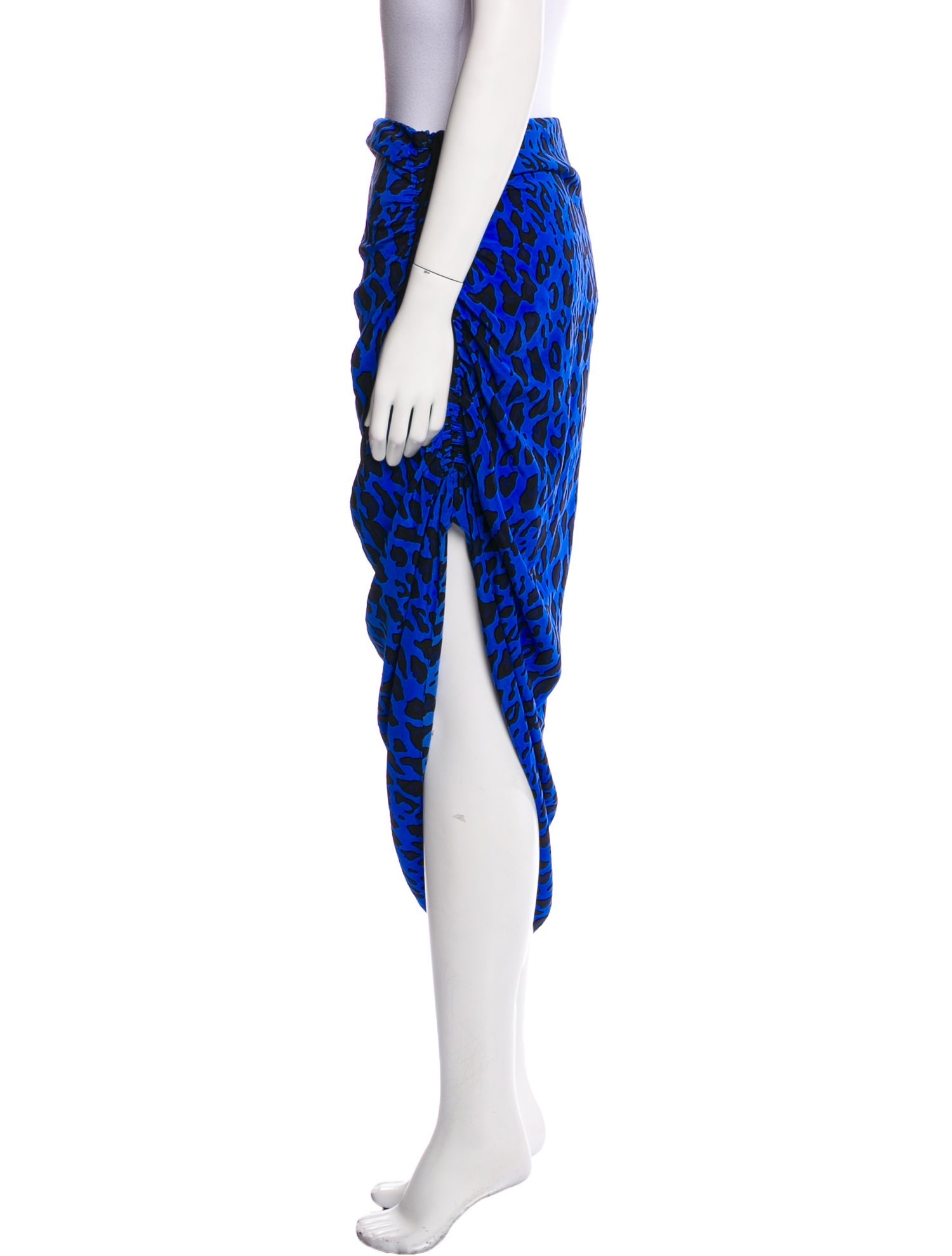 Diane von Furstenberg Animal Print Midi Length Skirt