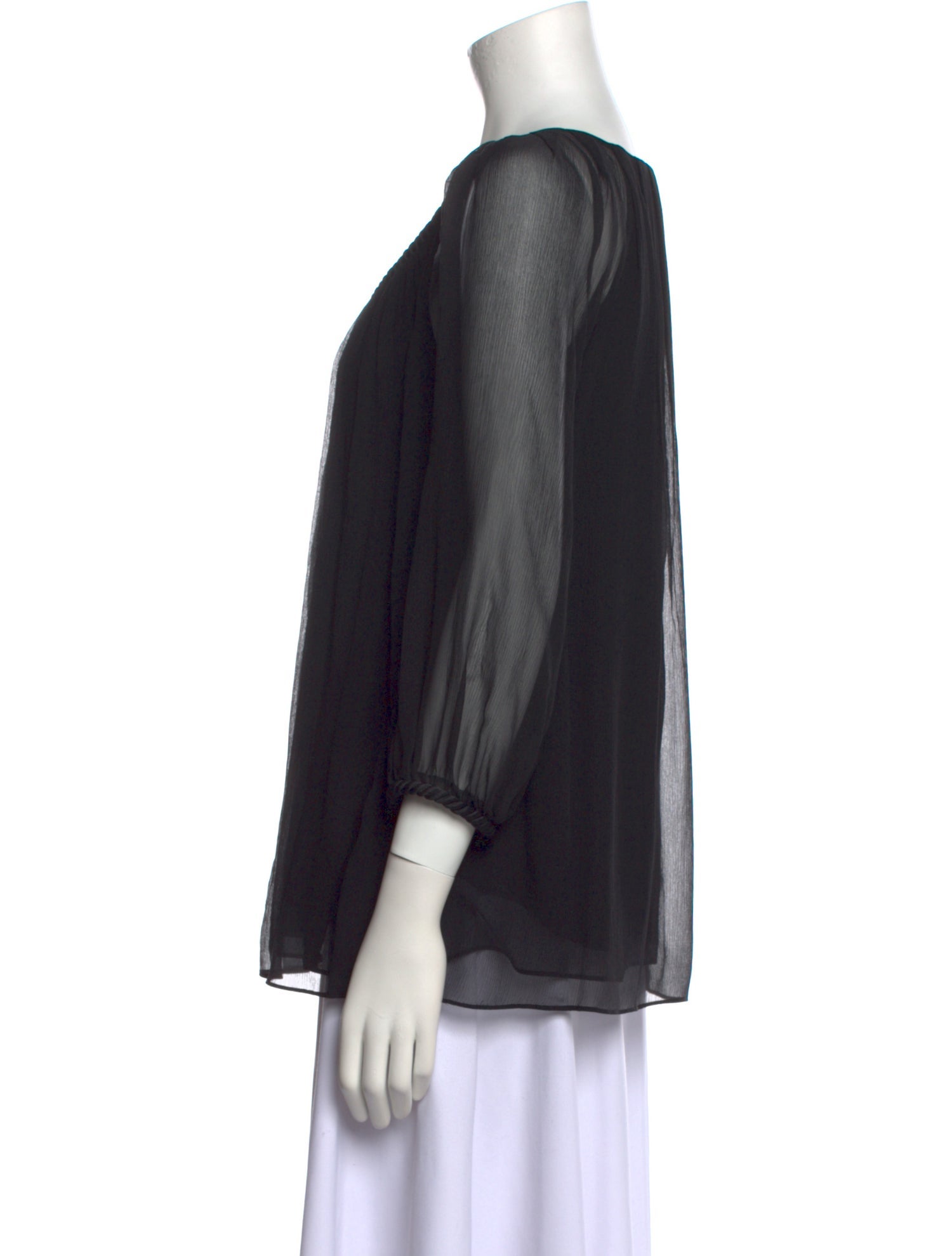 Diane von Furstenberg Silk V-Neck Blouse