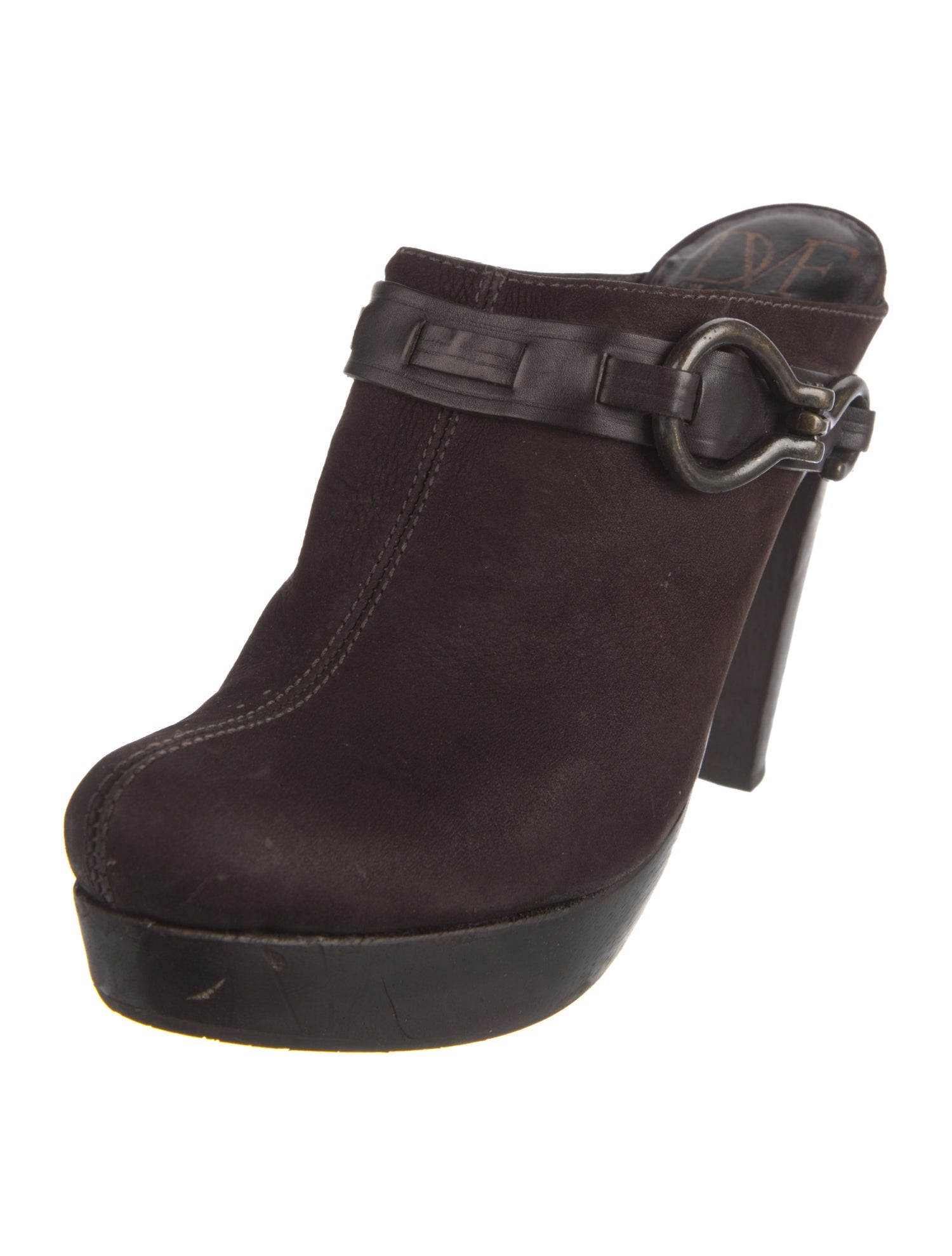 Diane von Furstenberg Leather Mules