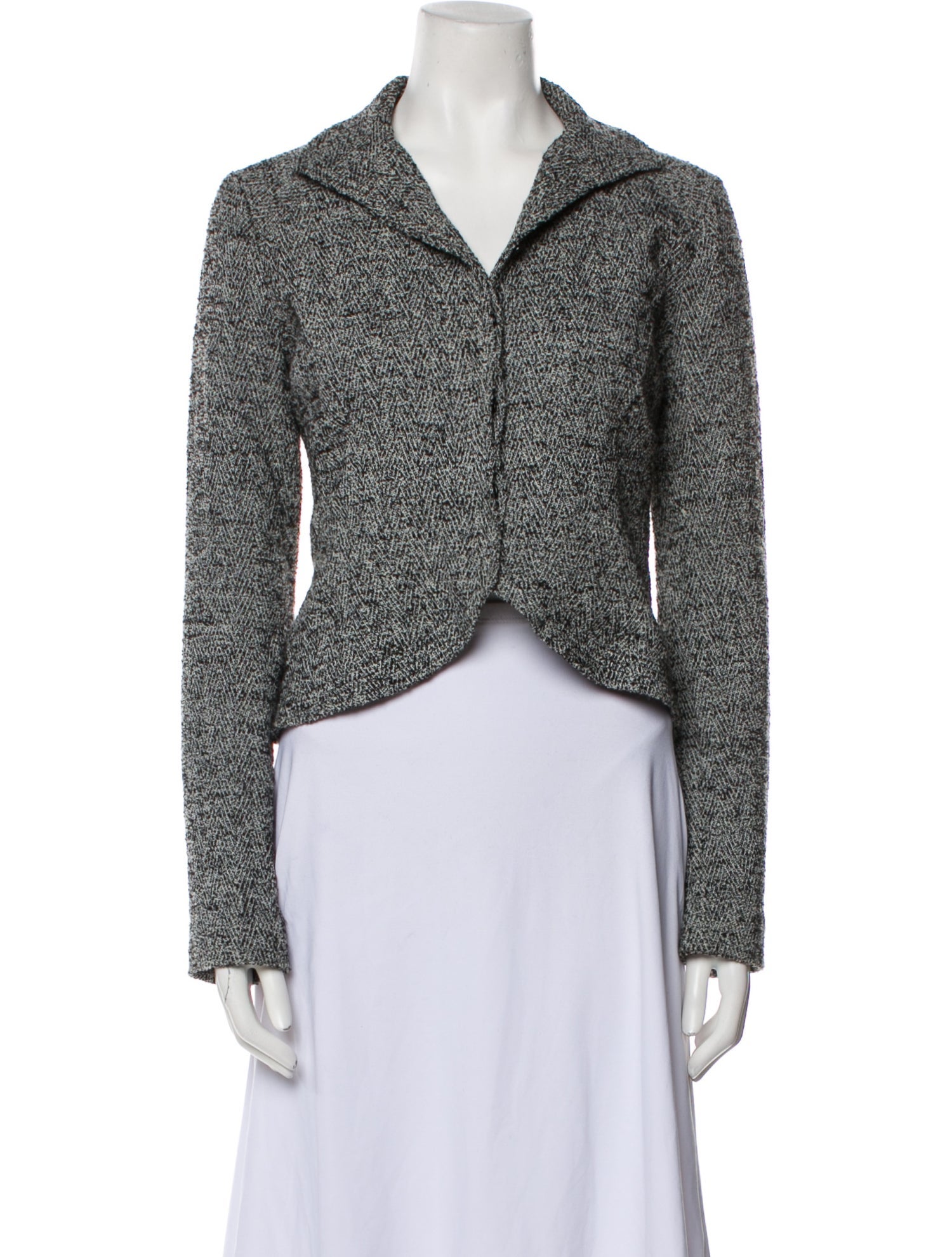 Diane von Furstenberg Tweed Pattern Evening Jacket
