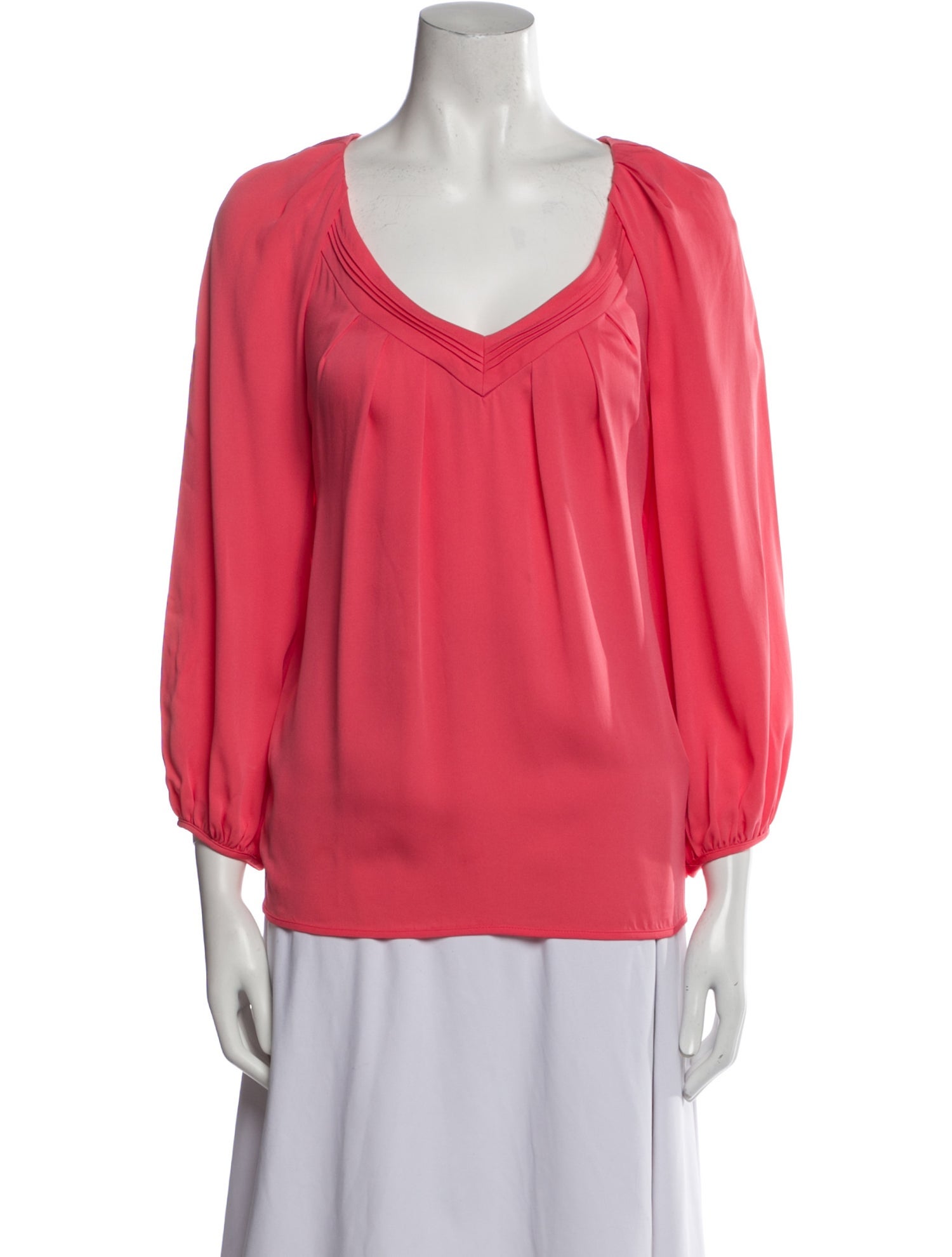 Diane von Furstenberg Silk V-Neck Blouse