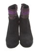 Diane von Furstenberg Suede Ruffle Embellishment Boots