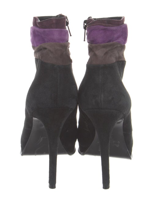 Diane von Furstenberg Suede Ruffle Embellishment Boots