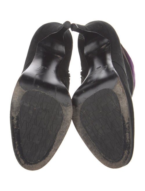 Diane von Furstenberg Suede Ruffle Embellishment Boots