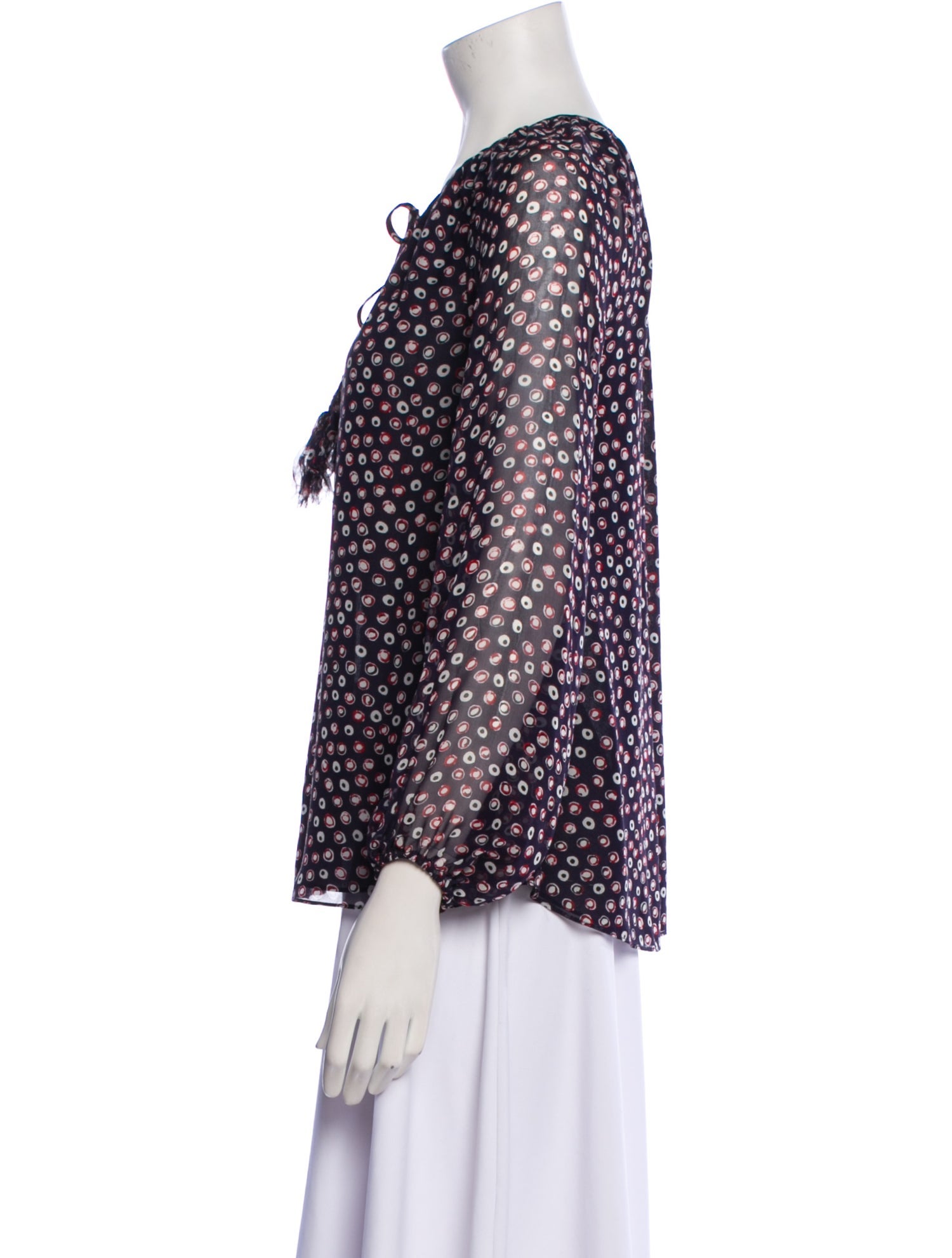 Diane von Furstenberg Silk Printed Blouse