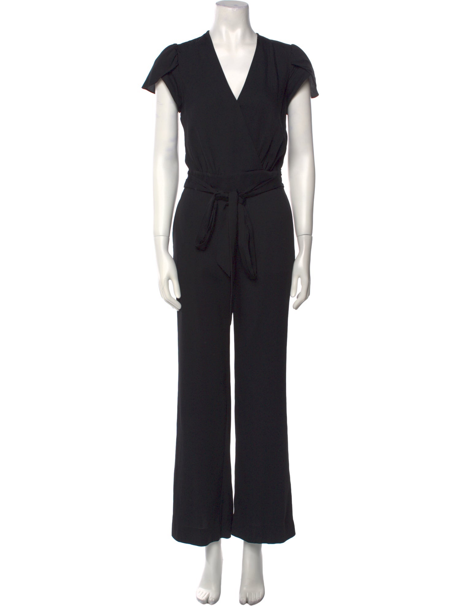 Diane von Furstenberg Silk V-Neck Jumpsuit