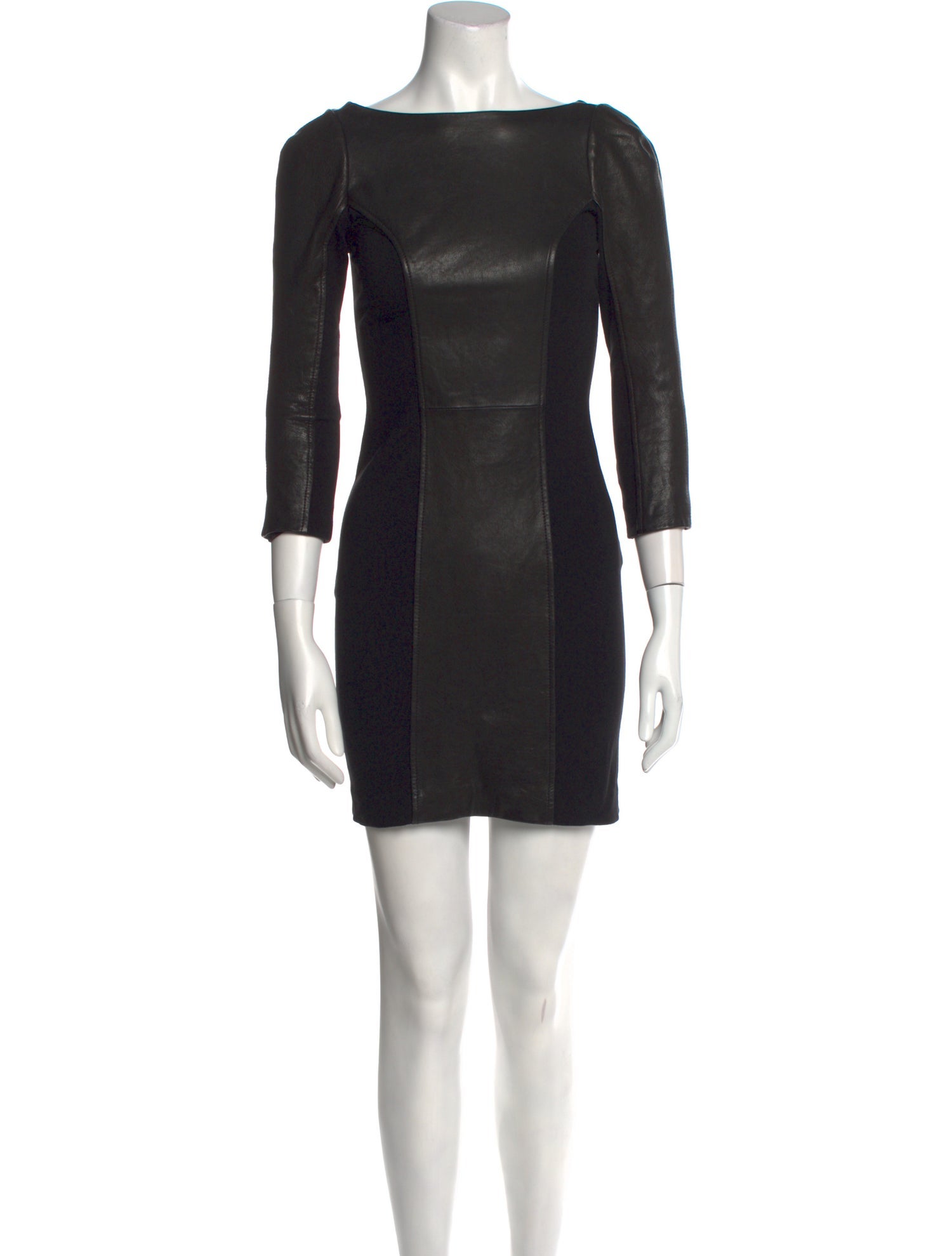 Diane von Furstenberg Leather Long Dress