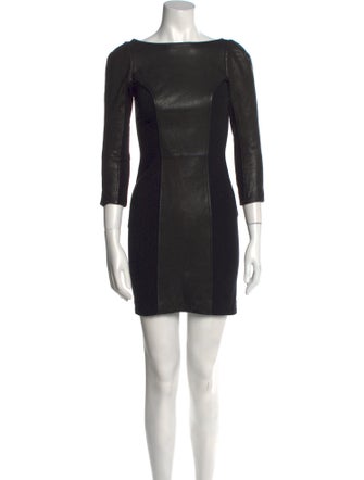 Diane von Furstenberg Leather Long Dress