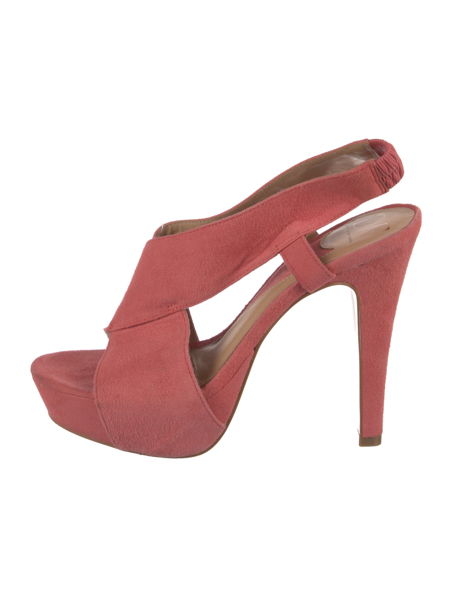 Diane von Furstenberg Suede Slingback Sandals