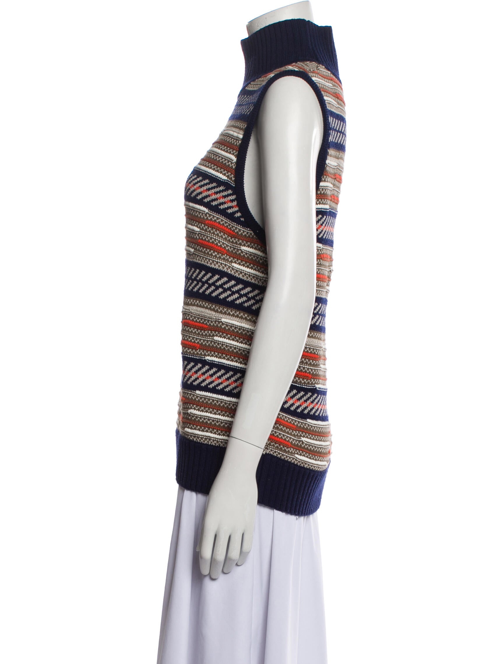 Diane von Furstenberg Striped Turtleneck Sweater