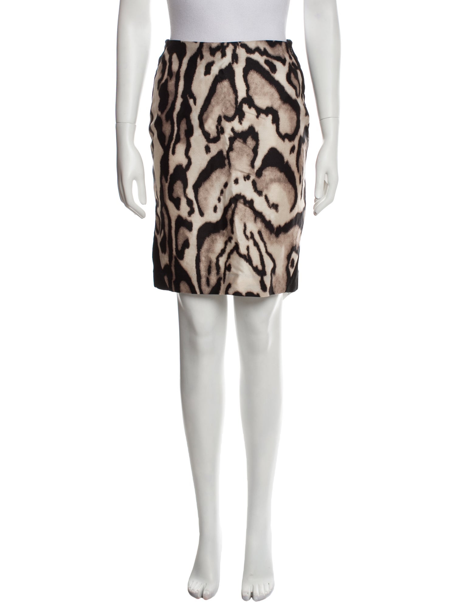 Diane von Furstenberg Animal Print Knee-Length Skirt