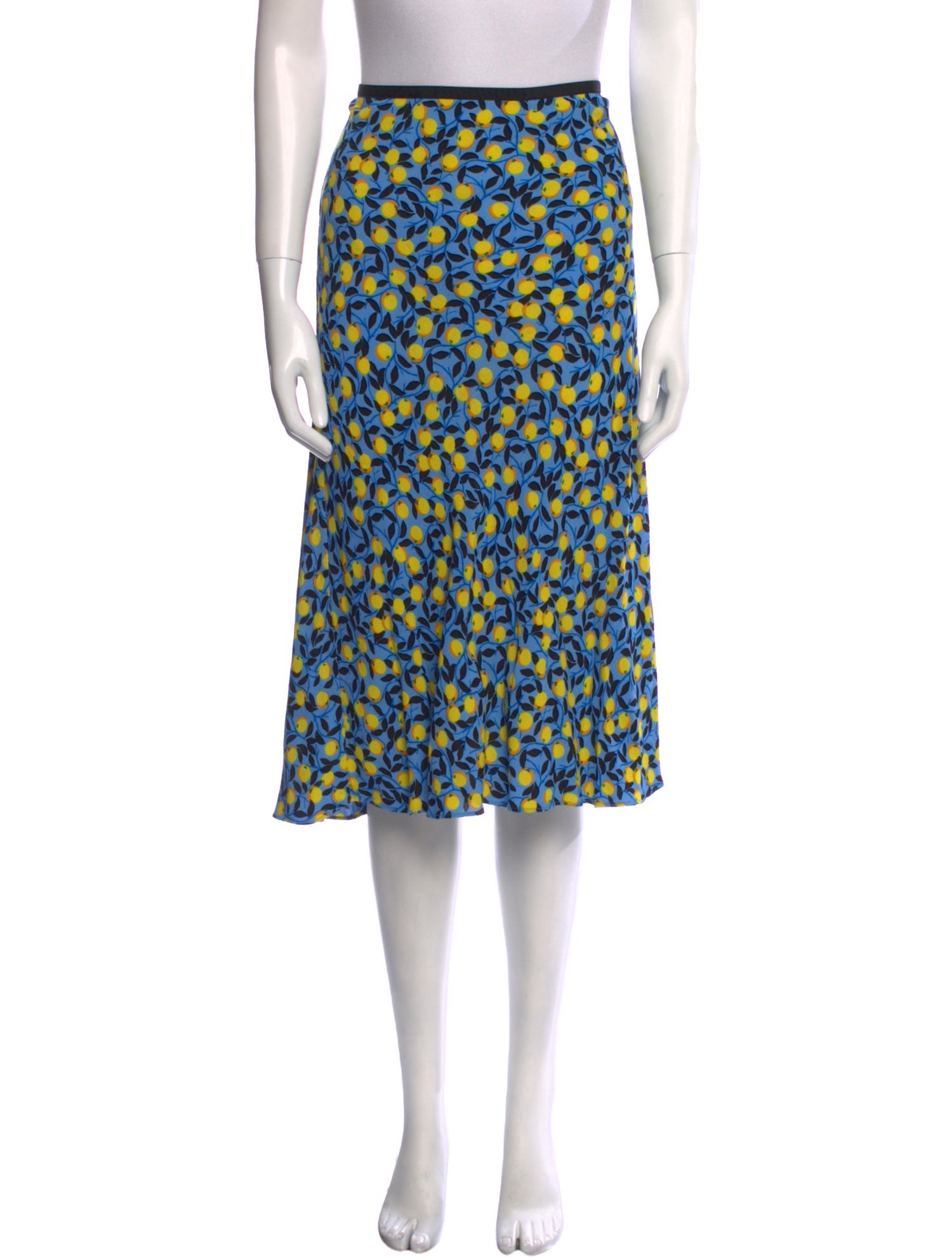 Diane von Furstenberg Printed Midi Length Skirt