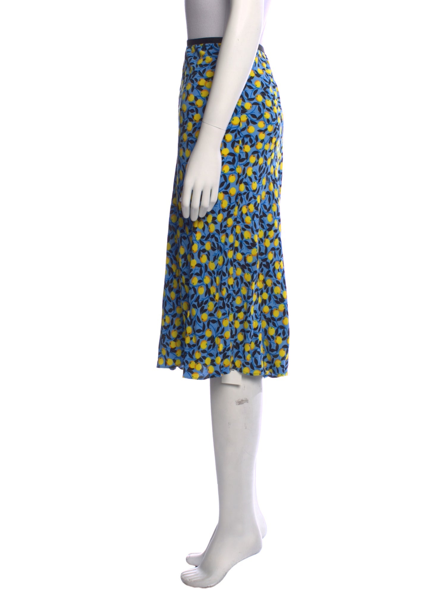 Diane von Furstenberg Printed Midi Length Skirt