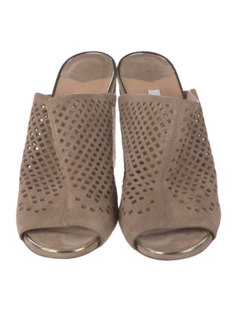 Diane von Furstenberg Suede Slides