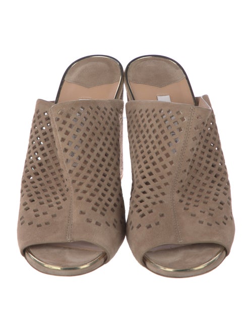 Diane von Furstenberg Suede Slides