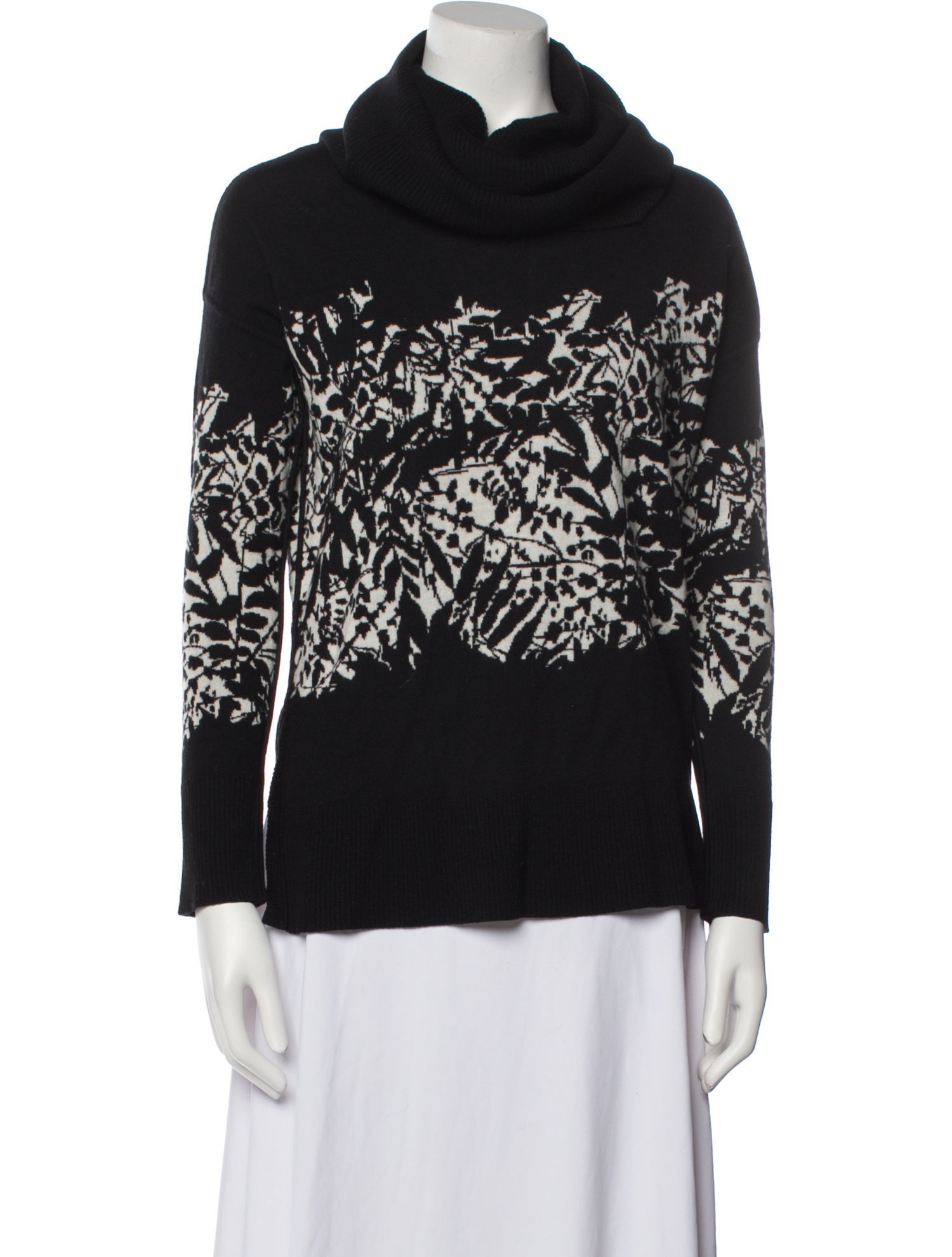 Diane von Furstenberg Merino Wool Printed Sweater