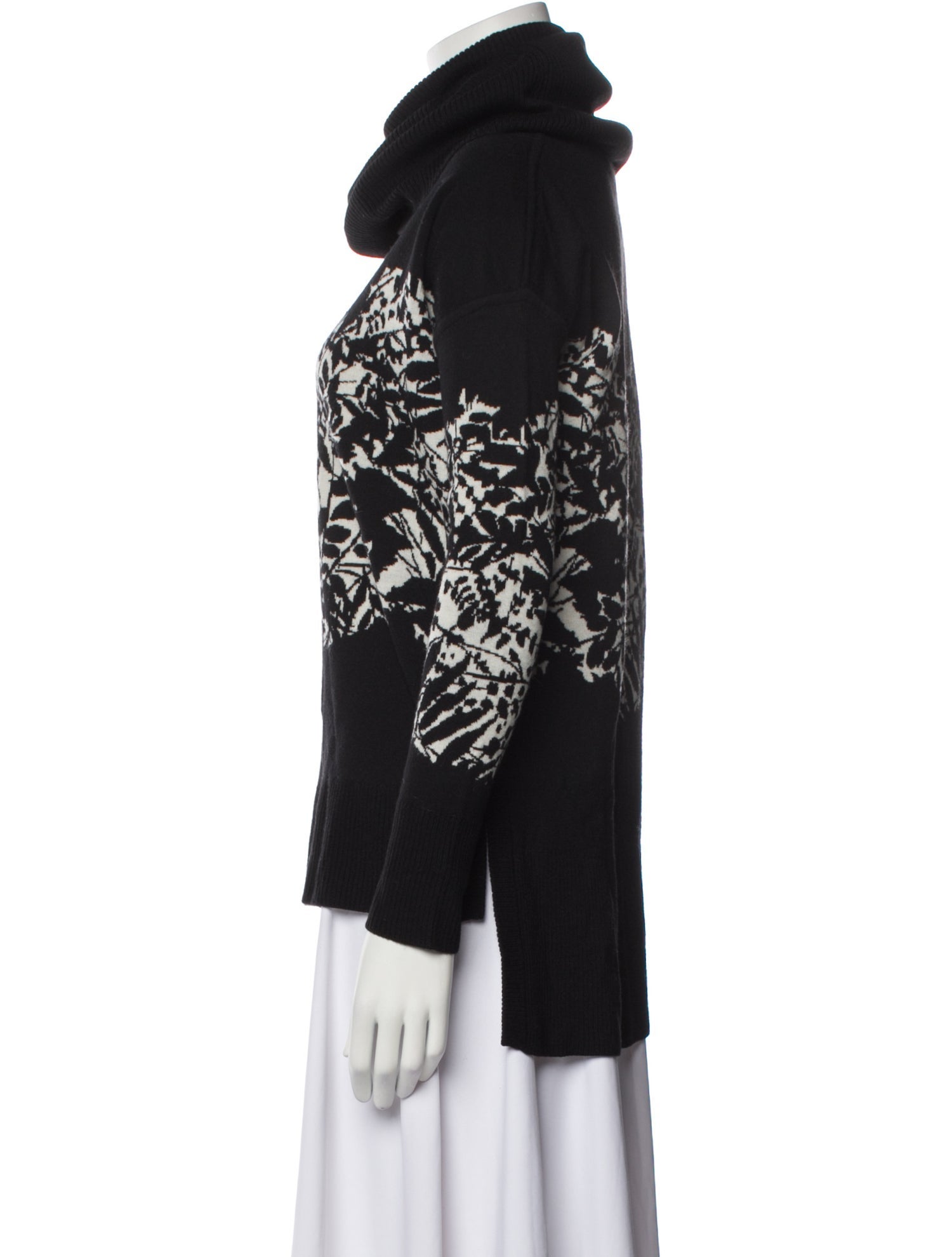 Diane von Furstenberg Merino Wool Printed Sweater