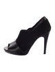 Diane von Furstenberg Suede Leather Trim Embellishment Pumps