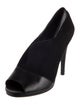 Diane von Furstenberg Suede Leather Trim Embellishment Pumps
