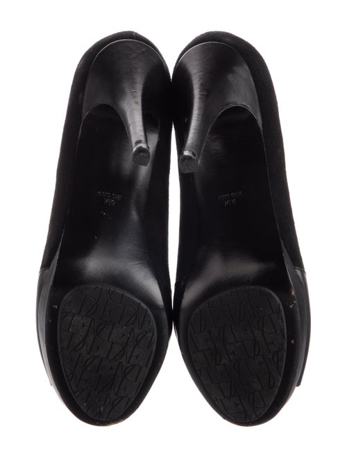 Diane von Furstenberg Suede Leather Trim Embellishment Pumps