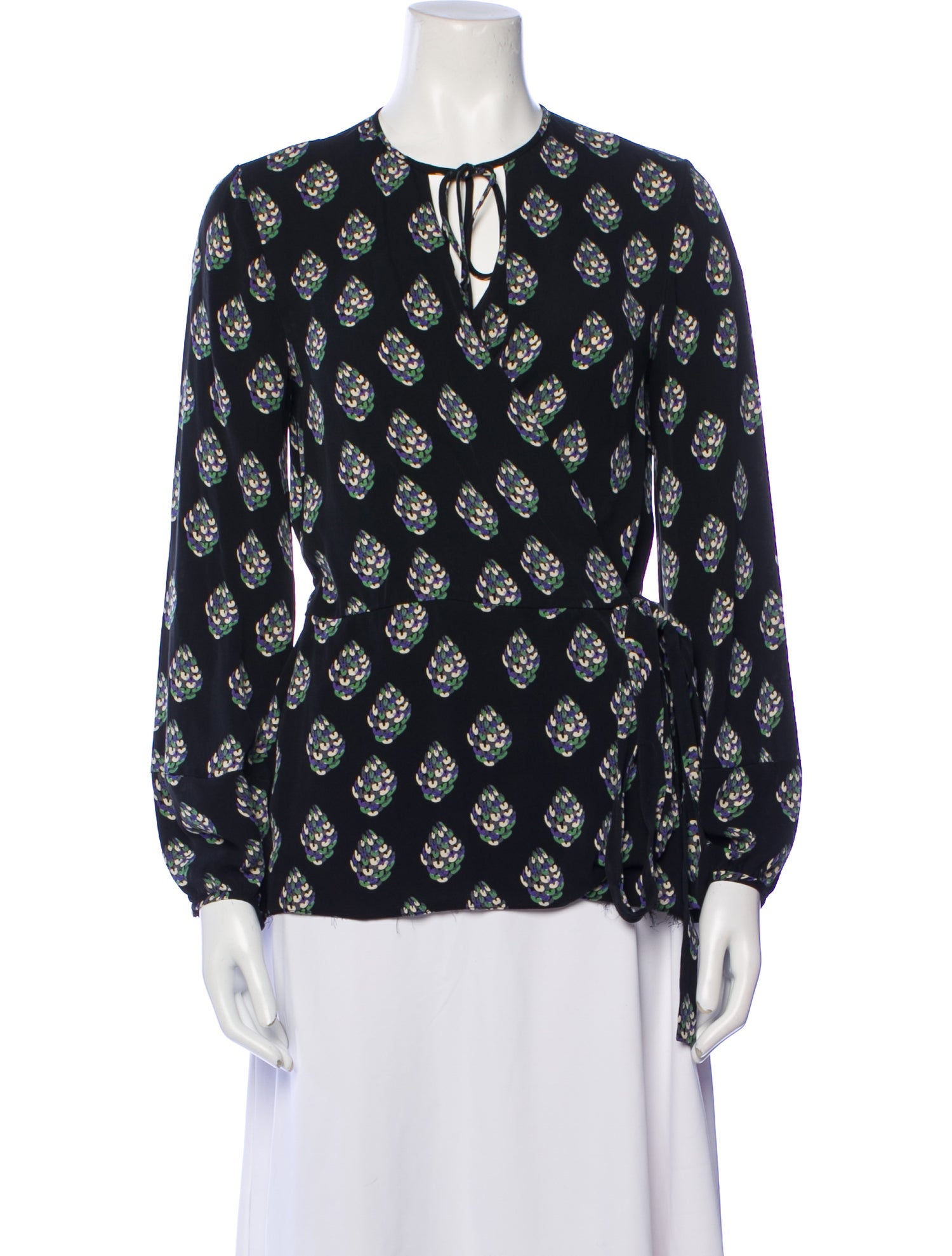 Diane von Furstenberg Silk Printed Blouse