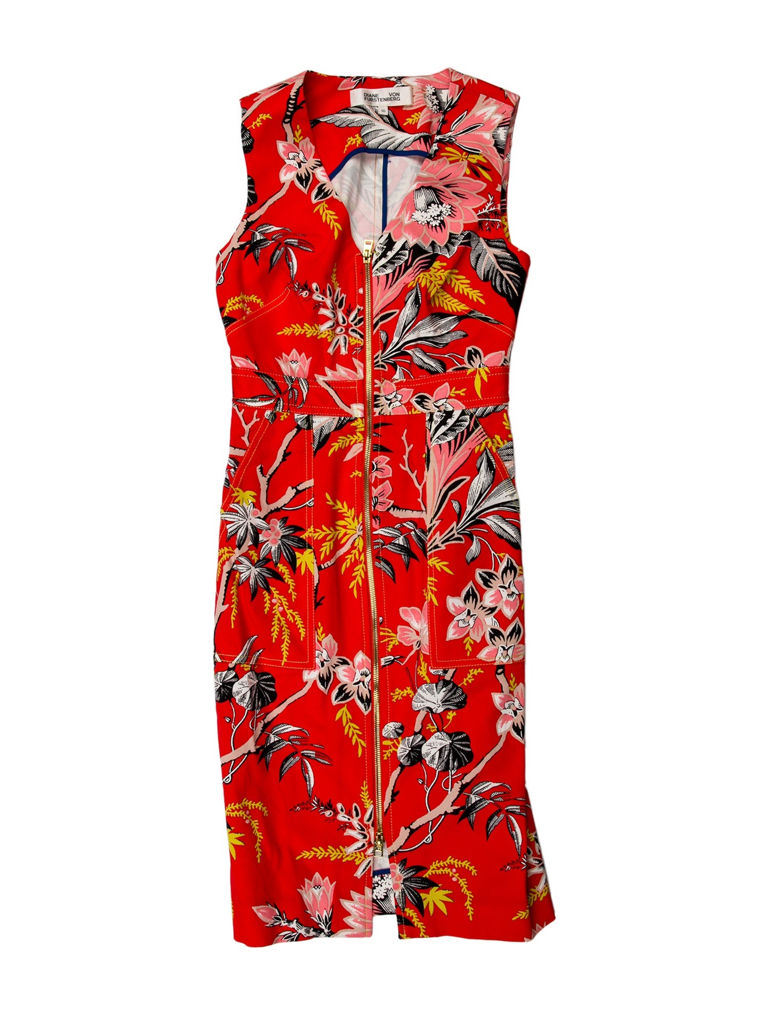 Diane von Furstenberg Floral Print Mini Dress